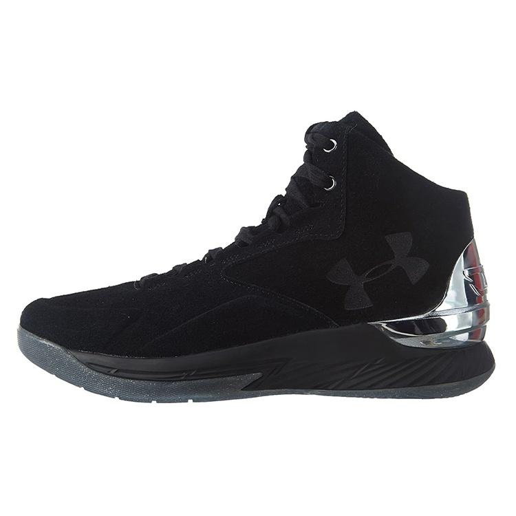 Under Armour Curry 1 Lux Mid Suede  Black  Men s 1296617-001 EU 41