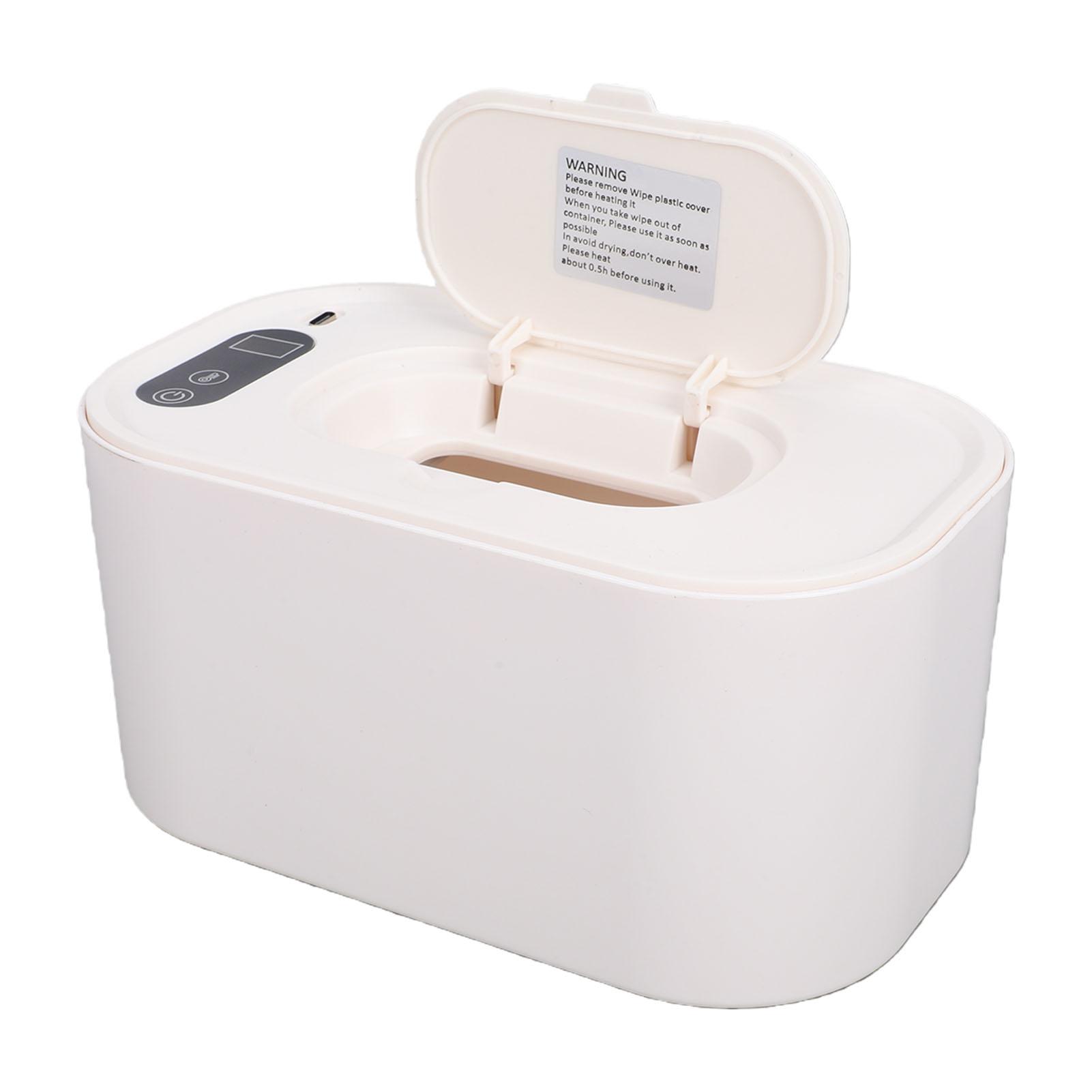 Baby Wet Wipes Warmer Dispenser Holds 80 Wipes Top Heating Wipe Warmer Holder with Digital Display