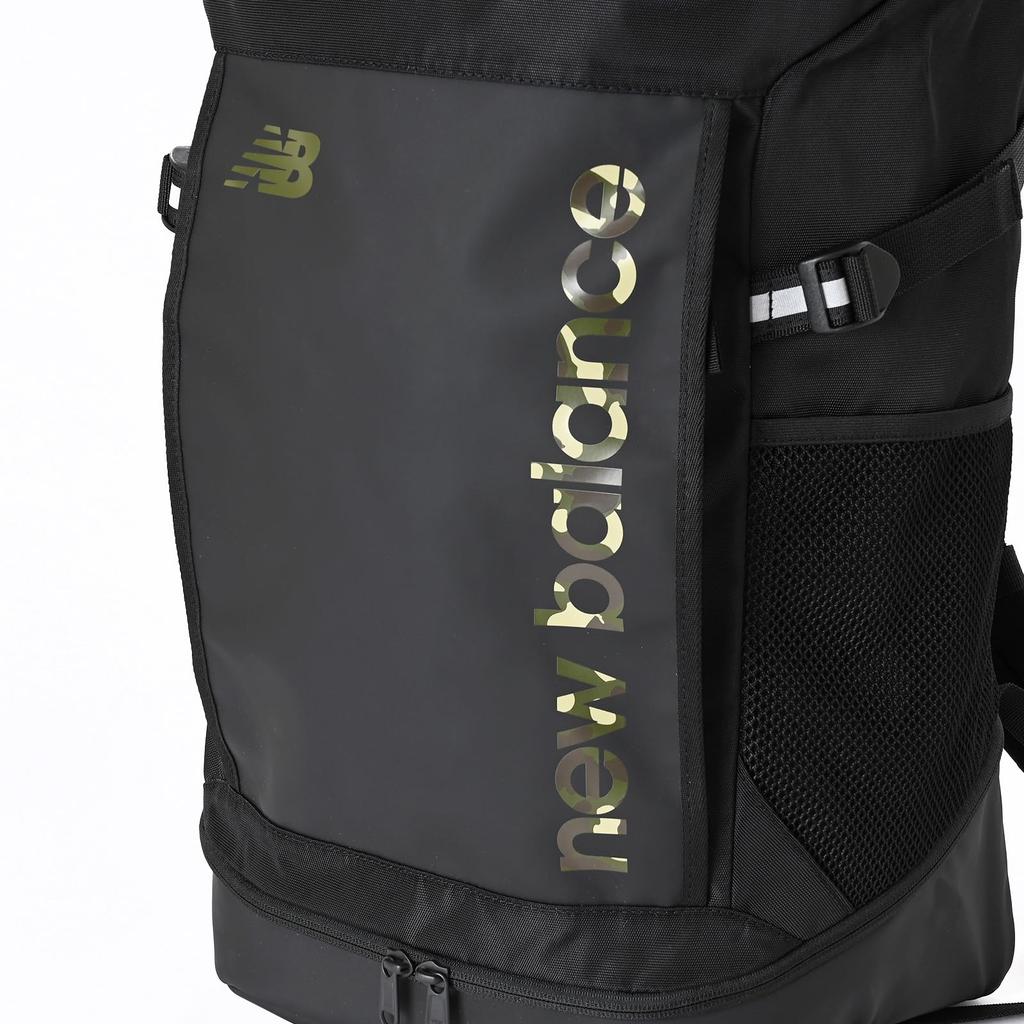 Rucksack Top Loading Backpack 35L Large capacity School Black Club activities 35L A4 storage Water repellent Durable LAB55614 COG OSZ [New Balance]