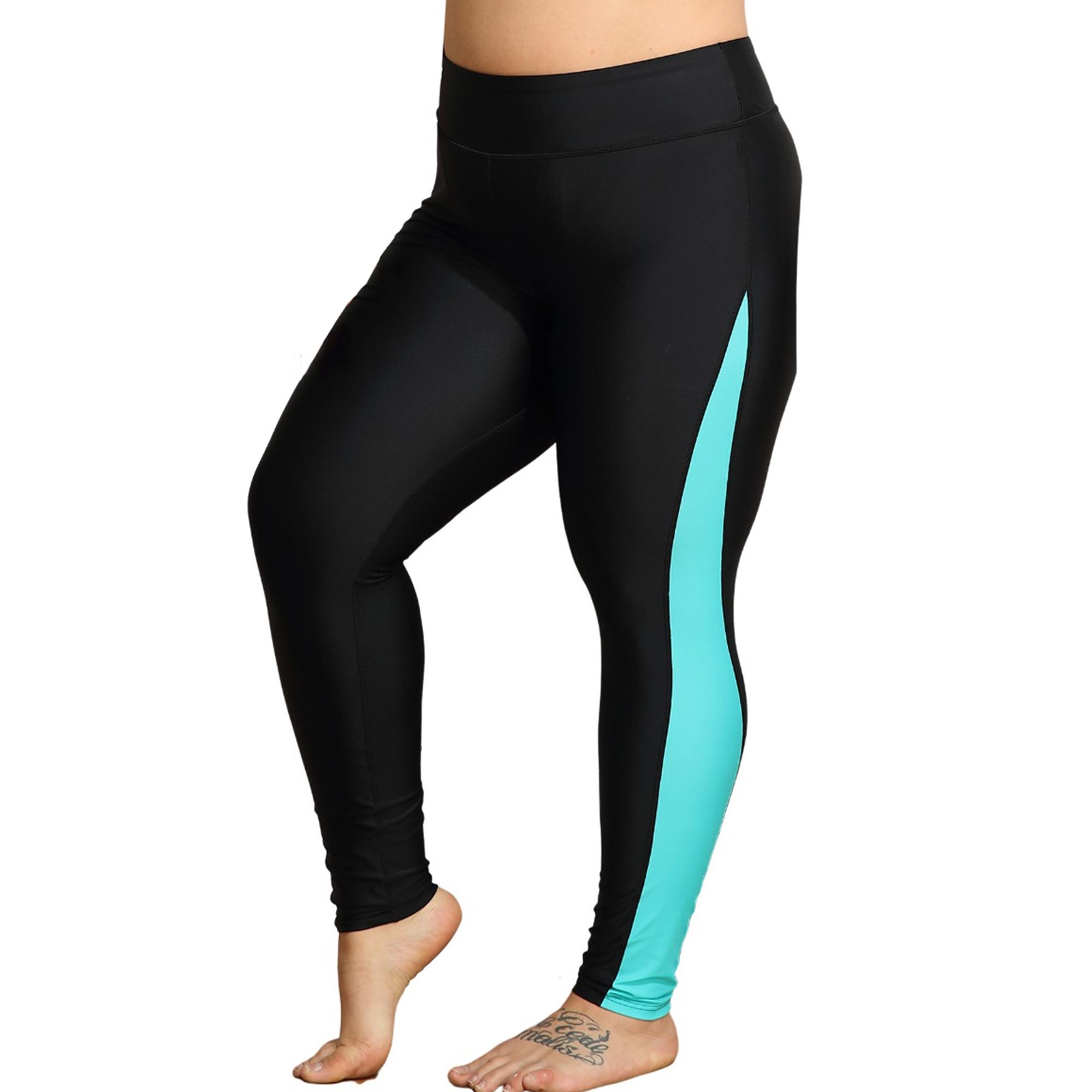 

Жіночі плавальні штани Charmleaks Плавальні штани з високою талією Плавальні легінси Плавальні колготки S-3X 3X зелений