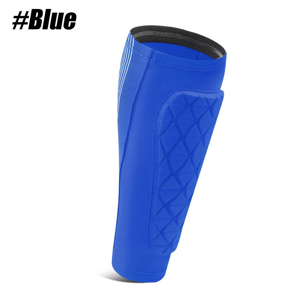 1PCS Soccer Shin Guards Shin Pads for Youth Adult, Calf Compression Sleeve with Honeycomb Pads, Support for Shin Splint Baseball M синий