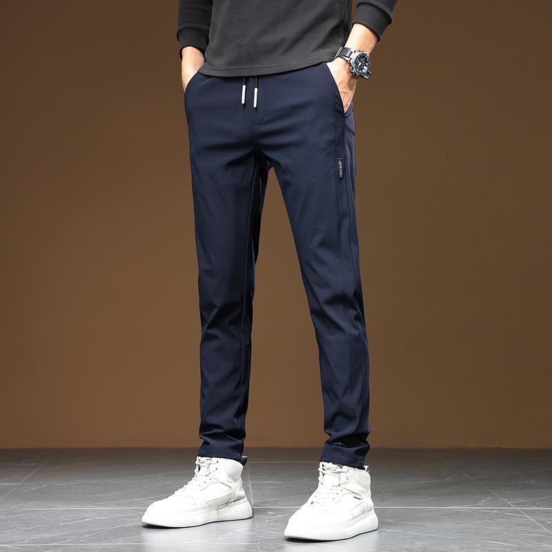 

Осень Новые Зауженные Маленькие Прямые Мужские Повседневные Деловые Длинные Брюки Корейский Стиль Спортивные Износостойкие 38