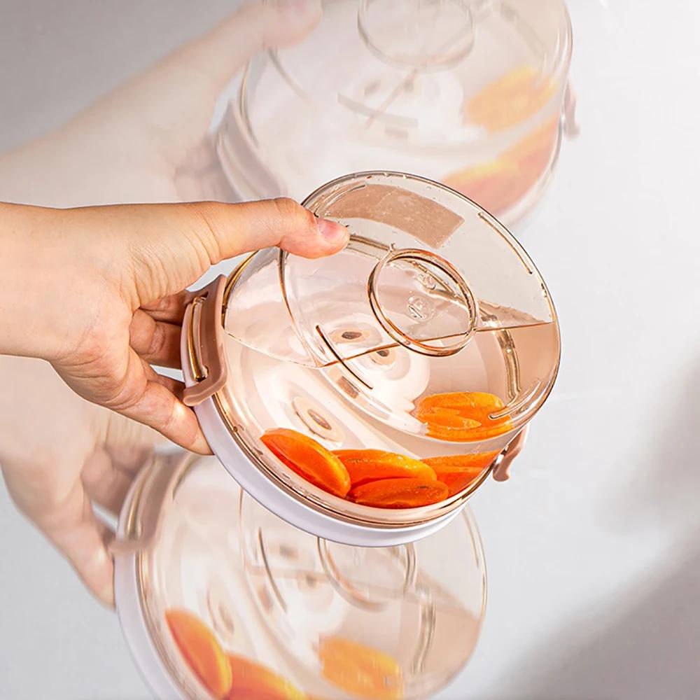 Food Storage Container Vacuum Box Large Capacity Food Dispenser for Kitchen Transparent Sealed Food Organizer Keep Lunch Fresh