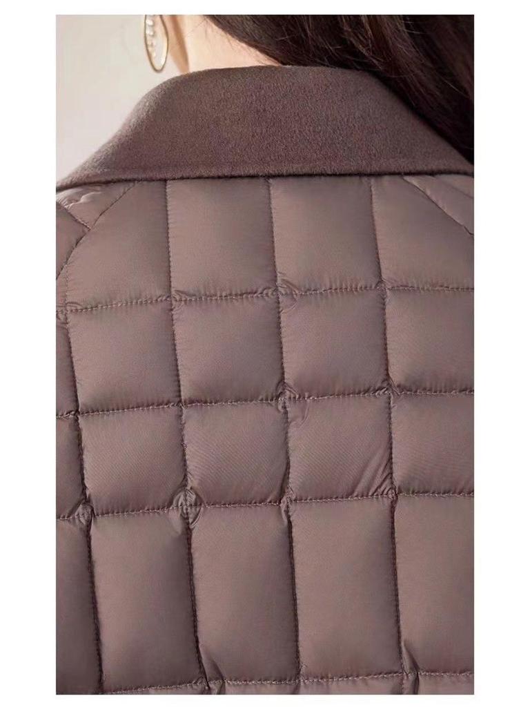 Women's Winter Fashion White Duck Down Coat - 2025 New Stylish Loose Fit for Young Moms & Elders