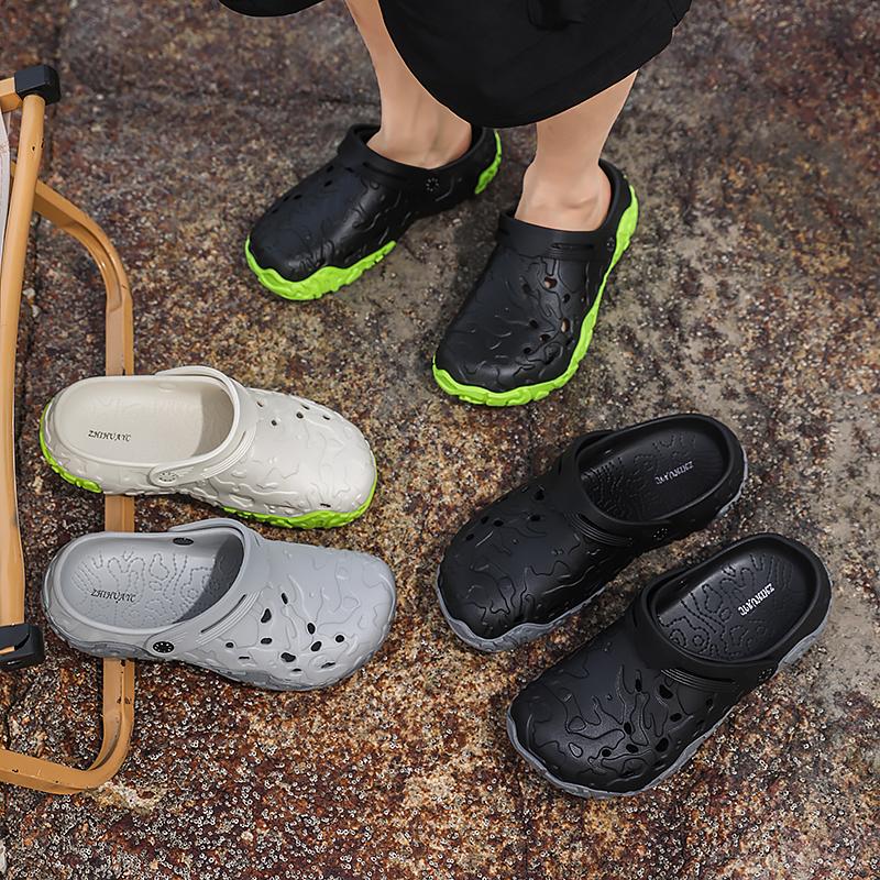 Men Slippers Summer New EVA Soft-soled Slides Sandals Indoor Outdoor Walking Beach Shoes Flip Flops Mens Shoes