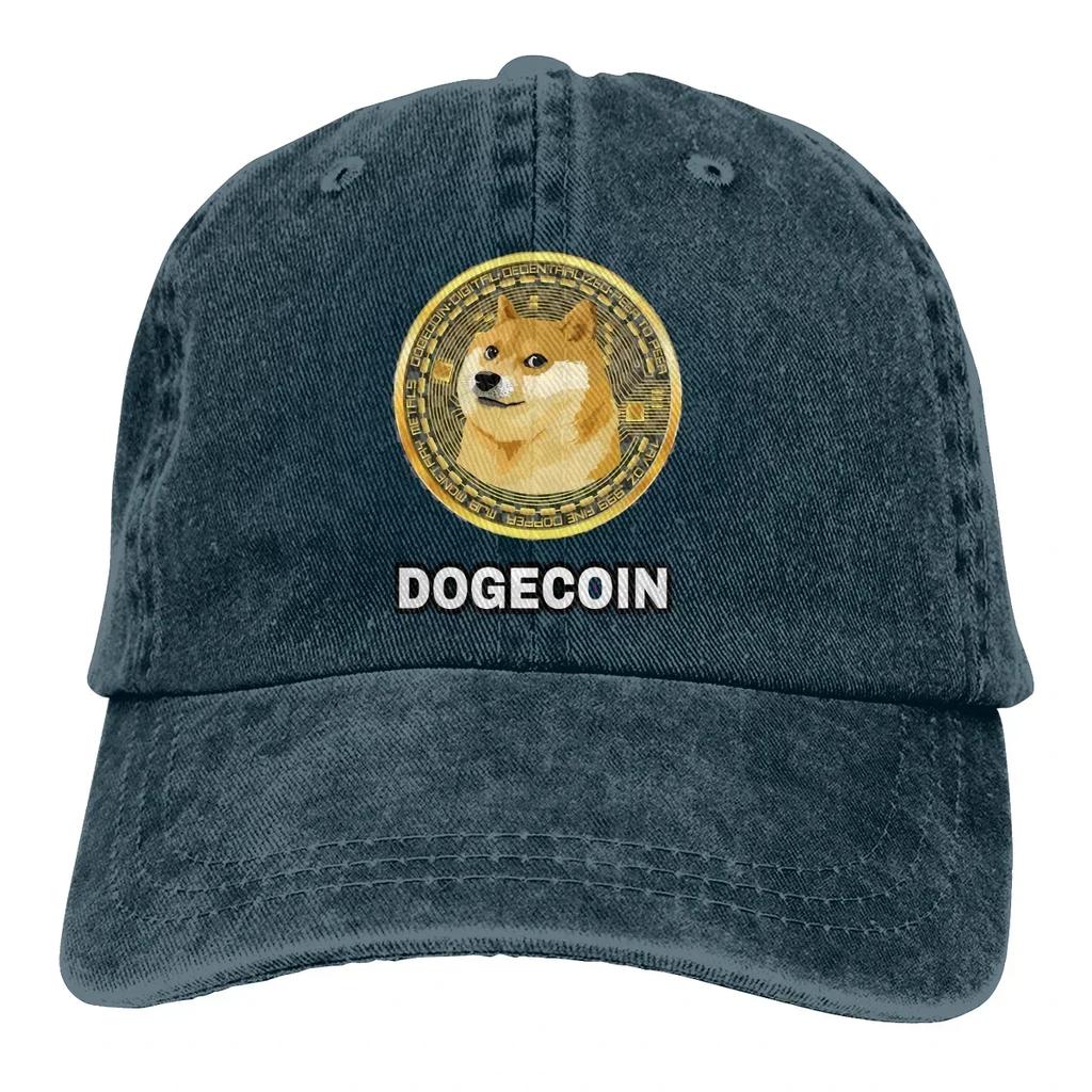 Cryptocurrency  Baseball Cap Unisex Doge Dogecoin Skyrocketing Bitcoin Digital Currency Caps colors Women Summer Snapback Caps