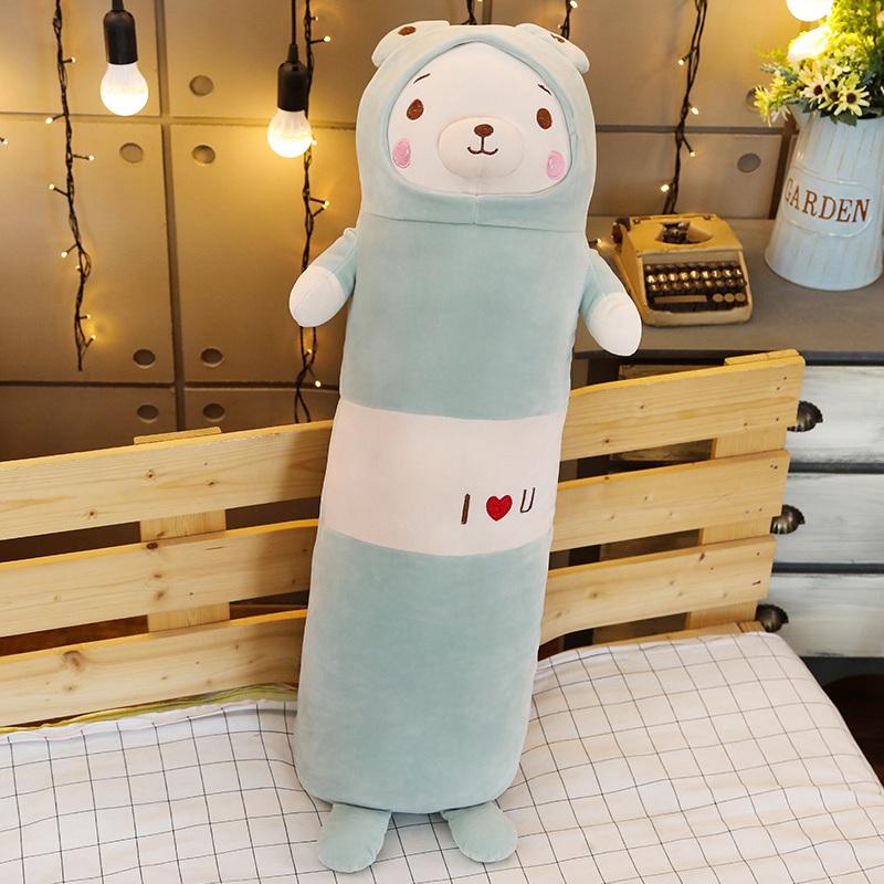 Plush Animals Cat Pig Dog Bear Duck Creative Long Soft Creative I Love You Pillow Kids Sleeping Pillow Plush Stuffed Lover Gift