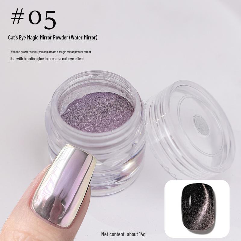 

Магнитная пудра для ногтей «кошачий глаз» с эффектом лунного света