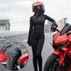 WOSAWE Women Motorcycle Jacket and Pants Set with Removable Pads Soft Protective Gear CE Certified Safety Moto Racing Clothes