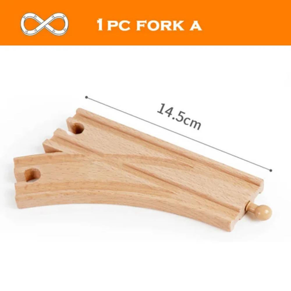 Wooden Train Track Racing Railway Toys All Kinds Wooden Track Accessories Fit for Biro Wood Tracks Toys for Children Gift