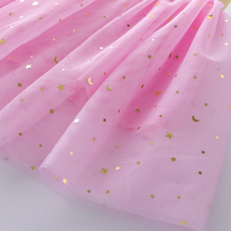 Dívčí baletní tutu sukně s hvězdnými třpytkami a flitry - Princeznovská taneční mini sukně