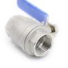 HSDIC 304 Stainless Steel Manual Two-Piece Ball Valve, Internal Thread