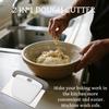 Kitchen Scraper - 2-in-1 Stainless Steel Bench Scraper & Dough Cutter, Dough Scraper for Kitchen Baking, Baking Tool for Flour, Fruits, Pizza with