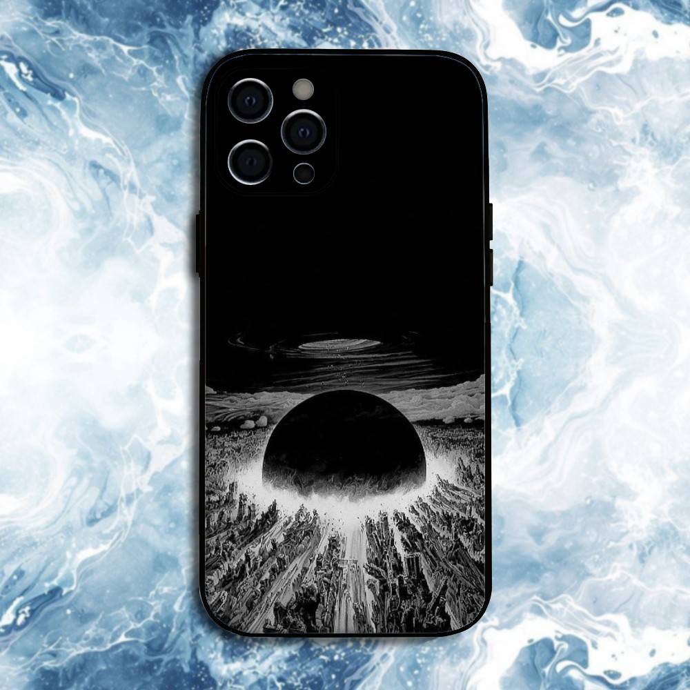 Akiras Classic Comic Movie Phone Case For iPhone17,16,15,14,13,12,11 Plus,Pro Max, Soft Silicone Black Cover