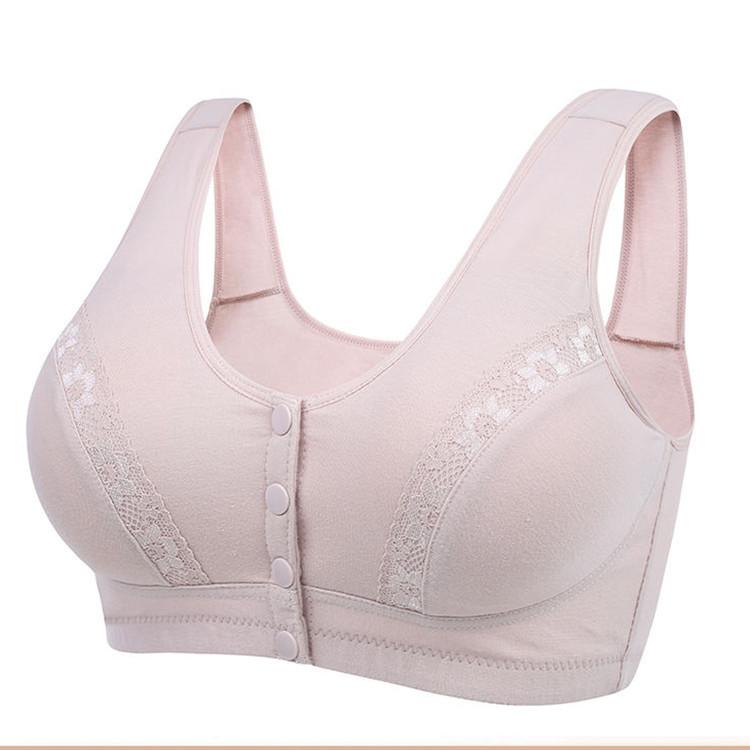 Fashion Large Size Multi-vest, Thin Side-closed Sub-breasts Gather Cotton Comfortable Elderly Bra