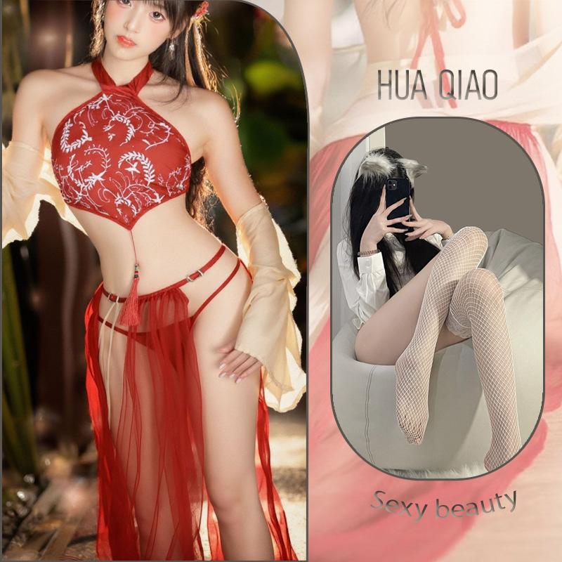 Ancient Fairy Hanfu Sexy Pure Desire Passion Pajamas Sex Products Belly Pocket Women's Sex Underwear