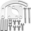 SBC Power Steering Pump Bracket Kit - Adjustable V-Belt Slotted 305 327 383 5.0L 5.7L V8 LWP Low Mount Power Steering Pump Bracket Compatible With