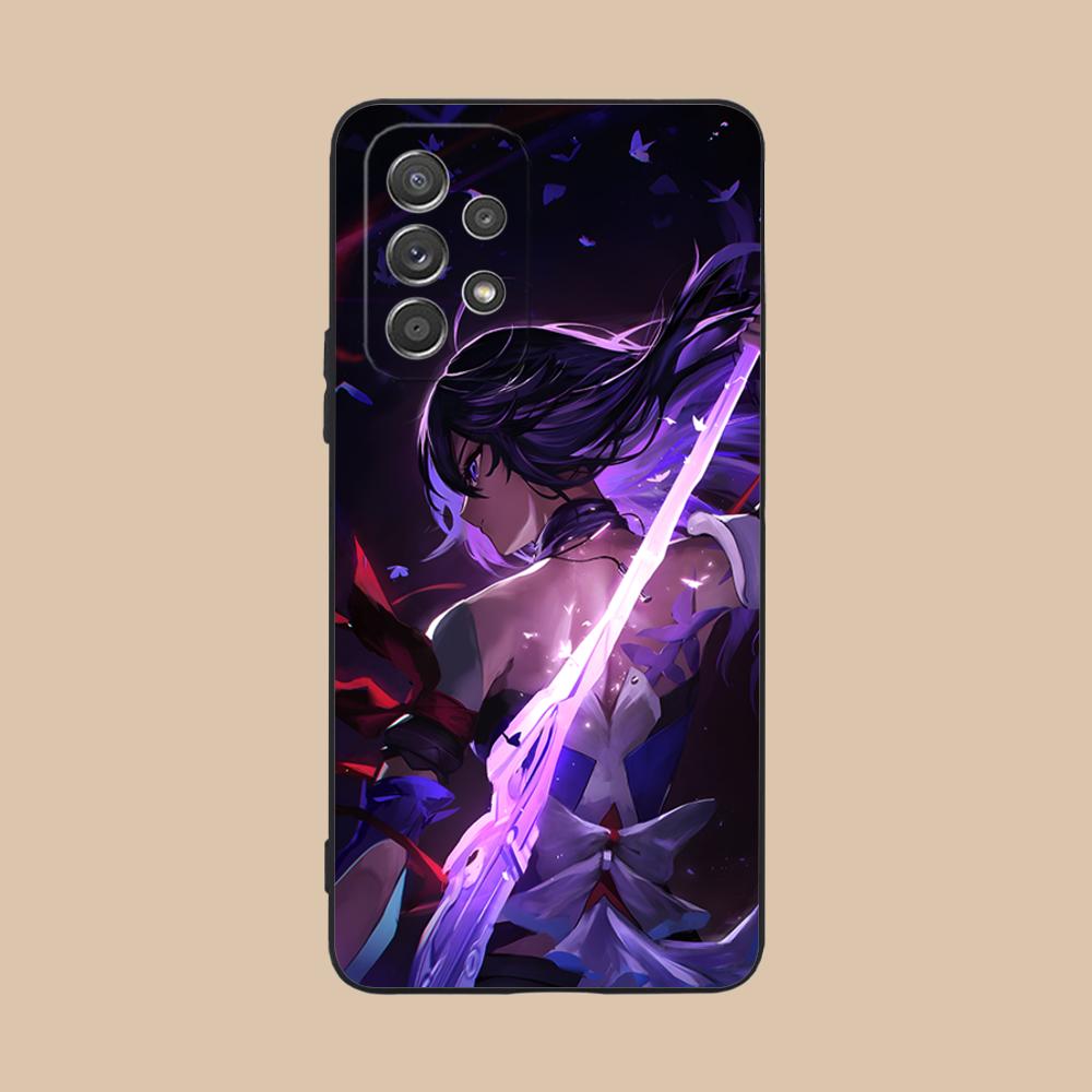 HSR Seele Matte TPU Mobile Phone Case for Samsung Galaxy A56 55 54 53 52 51 36 35 34 23 16 15 5G Colorful Cover