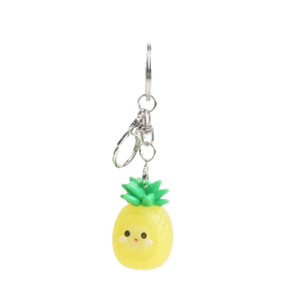 Pineapple Design Mini Pressable Strawberry Keychain Miniature blueberry Keychain Fidget Use Pineapple