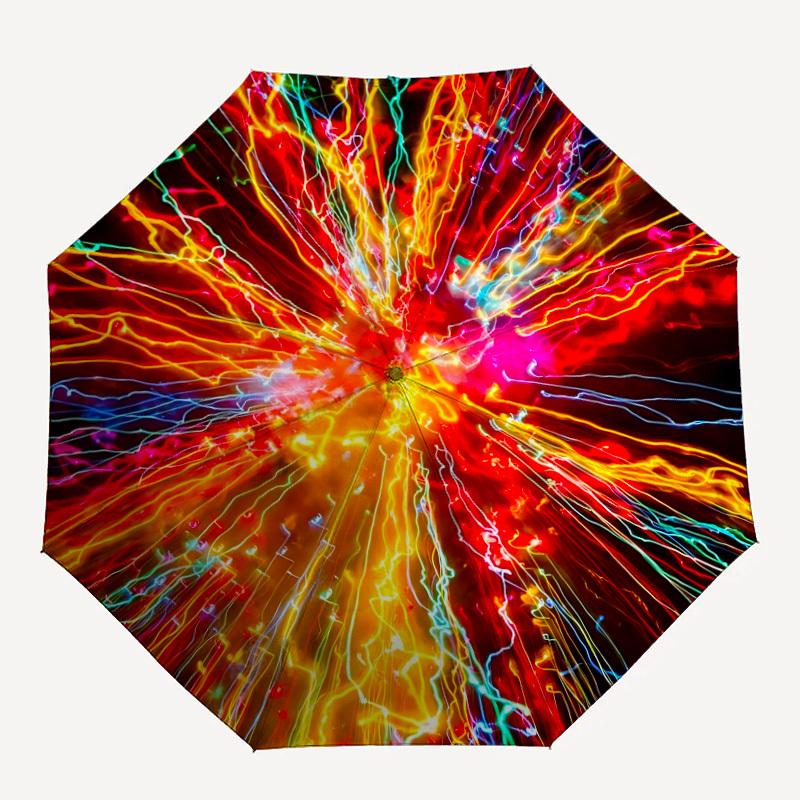 

1pc Light Trails Folding Umbrella, Durable, Suitable for Outdoor Activities or Rain, Suitable for Commuting yy251027101