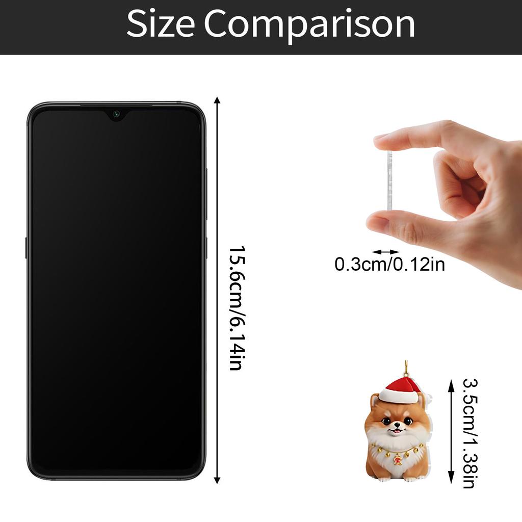 2D Flat Acrylic Mystery Box 24pcs Pendant With Airplane Box Funny Christmas Countdown Calendar