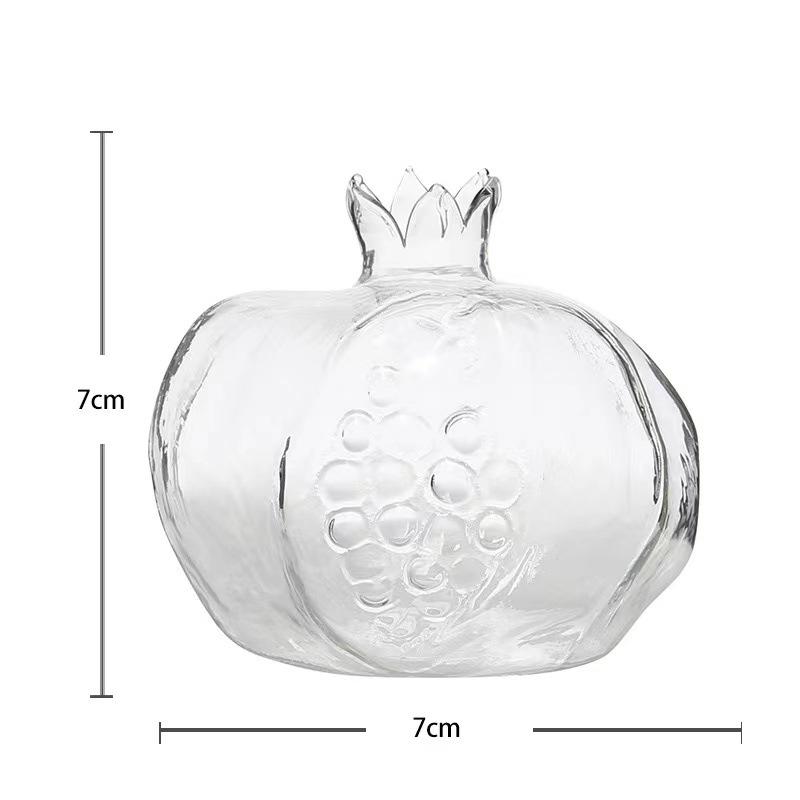 

Ваза для цветов из прозрачного стекла ручной работы с гранатовым цветом, прозрачная стеклянная ваза, гидропонные горшки для свадебной вечеринки, домашнего декора стола