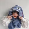 Stitch Kinder Wintermütze und Schal Set mit verdickter Wärme für Kinder im Alter von 2 bis 10 Jahren