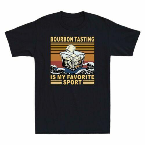 Bourbon Tasting Is My Favorite Sport Wine Vintage Men s Short Sleeve T Shirt Tee M
