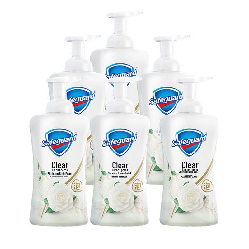 Safeguard Gentle Care Camellia Bubble Shower Gel 700g, 6-Pack