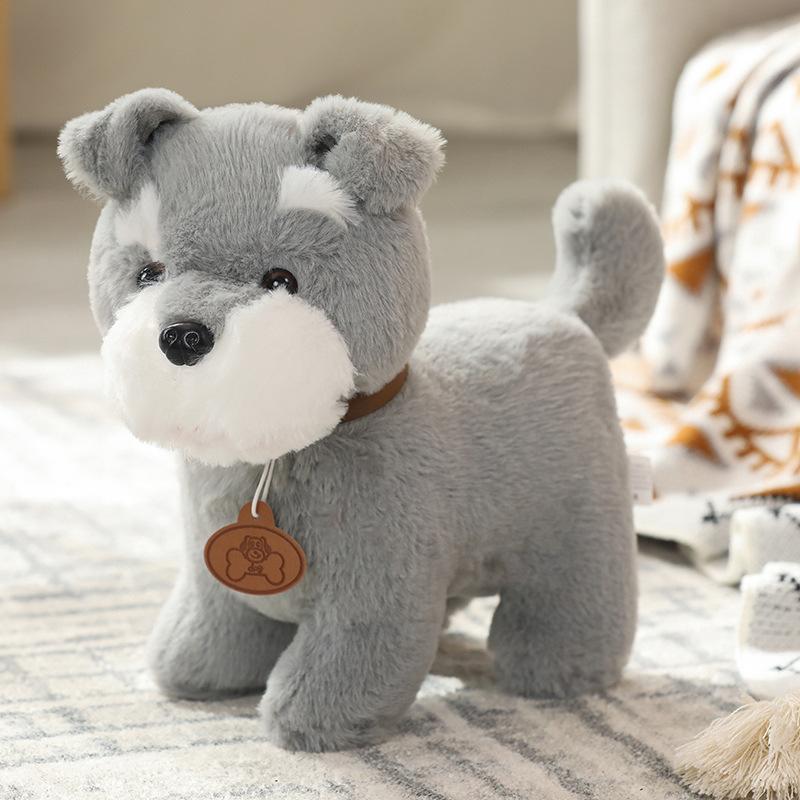 Cute Simulation Puppy Dog Doll Plush Toy Standing Teddy Dog Husky Doll Children Soothing Rag Doll