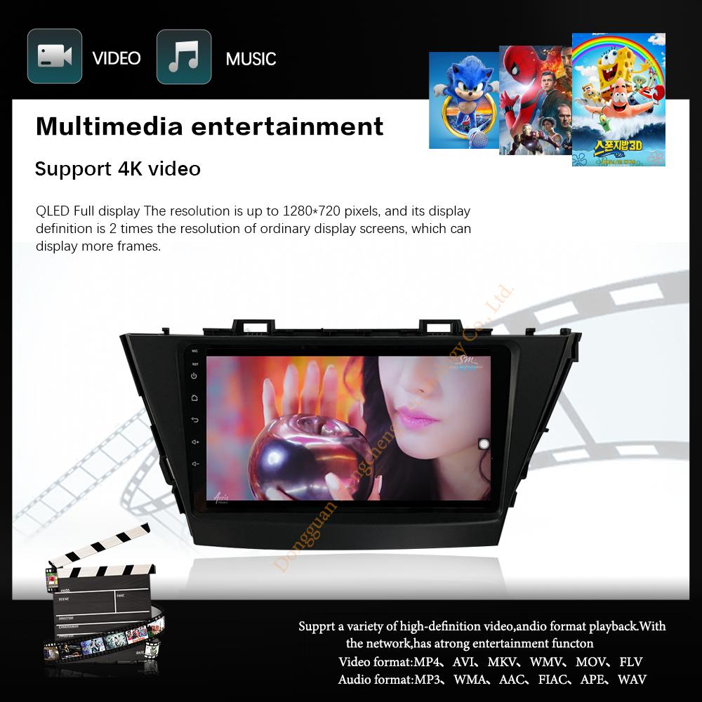 Car Multimedia Player 9" For Toyota Prius Plus Alpha 2012-2015GPS Navigation Radio Android12 8+128G 8Core CarPlay 4G 360Camera