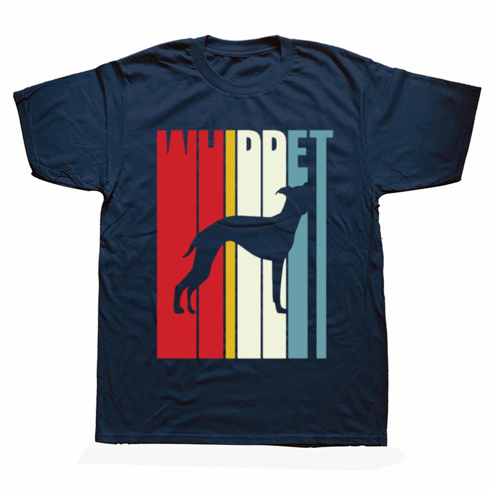 Roliga Whippet Hund Greyhound T-shirts Sommarstil Grafisk Bomull Streetwear Kortärmad Födelsedagspresenter T-shirt Herrkläder