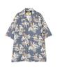 Avirex Aloha Shirt Tropical Girl Size M 391 Sax Men's 783-5123007