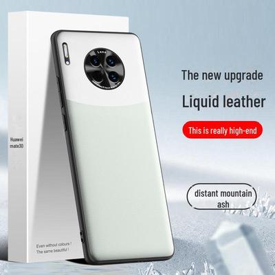 Custodia protettiva in pelle liquida per Huawei Mate30, anti-caduta e anti-sporco, design monopezzo.