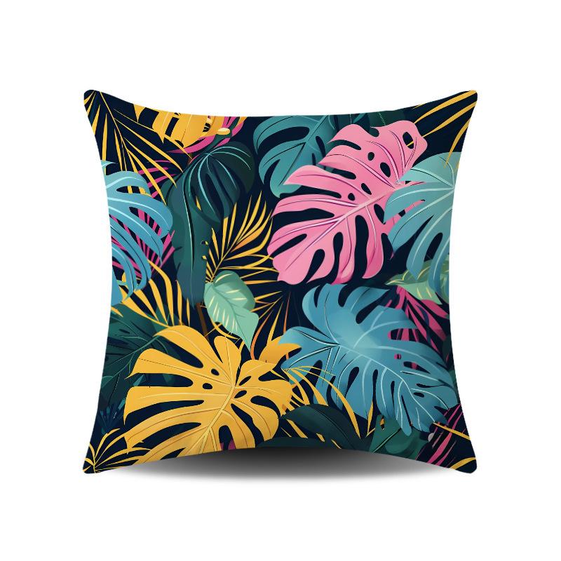 Sommer Tropische Pflanze Monstera Deliciosa Elemente Klein Frisch Heimdekoration Schlafzimmer Wohnzimmer Büro Kissen