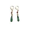 Howl's Moving Castle Emerald Teardrop Luxury Dangle Earrings