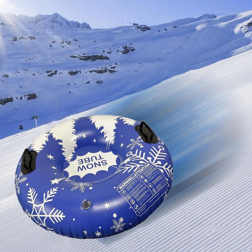 Inflatable Snow Tube Heavy Duty Winter Sledding Toy for Gift Family Women