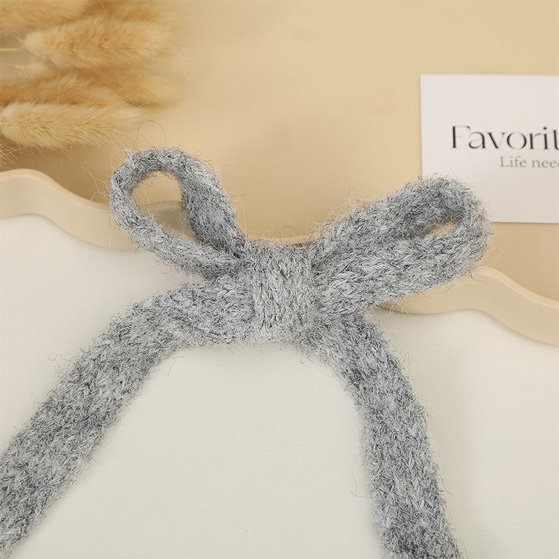 

2cm 5Yards Flat Fluffy Knitted Ribbon Plush Hollow Thickened Ribbon for DIY Bow Bouquet Clothes Sewing Material Gift Wrapping 2cm-5yards серый