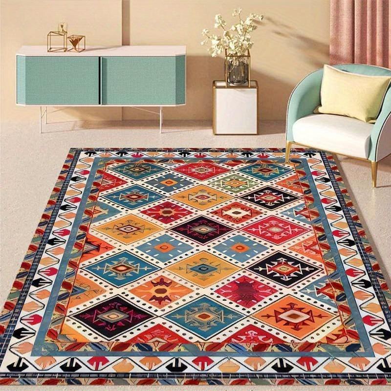 Bohemian Soft Area Large Rugs Carpet Living Room Bedroom Homestayarea Floor Mat Study Restaurant Art Vintage Home Decor