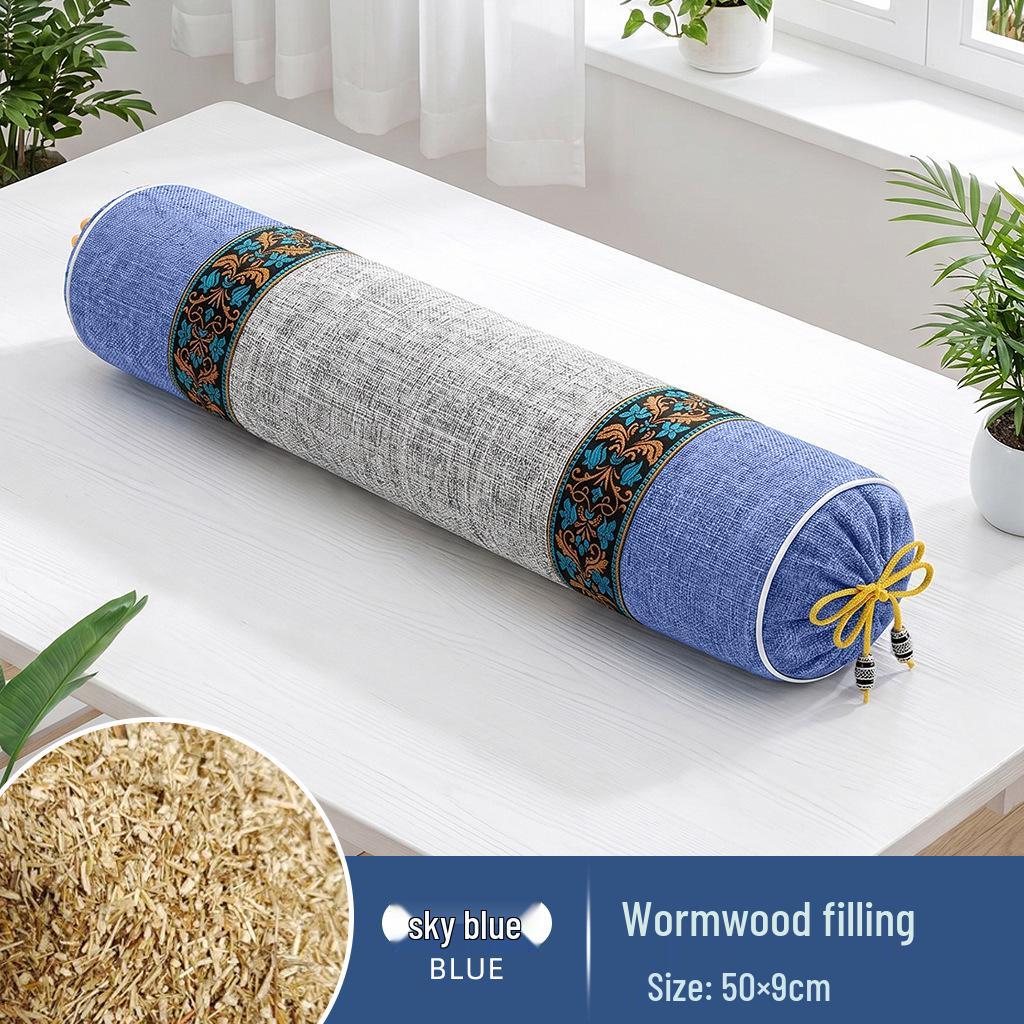 Mugwort & Buckwheat Herbal Neck Support Pillow for Traditional Chinese Medicine Therapy