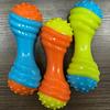 1Pc Interactive Squeaking Dumbbell Dog Toy Suitable for Small Dogs, Bite-Resistant TPR Chew Bone with Squeaker, Puppy Teething