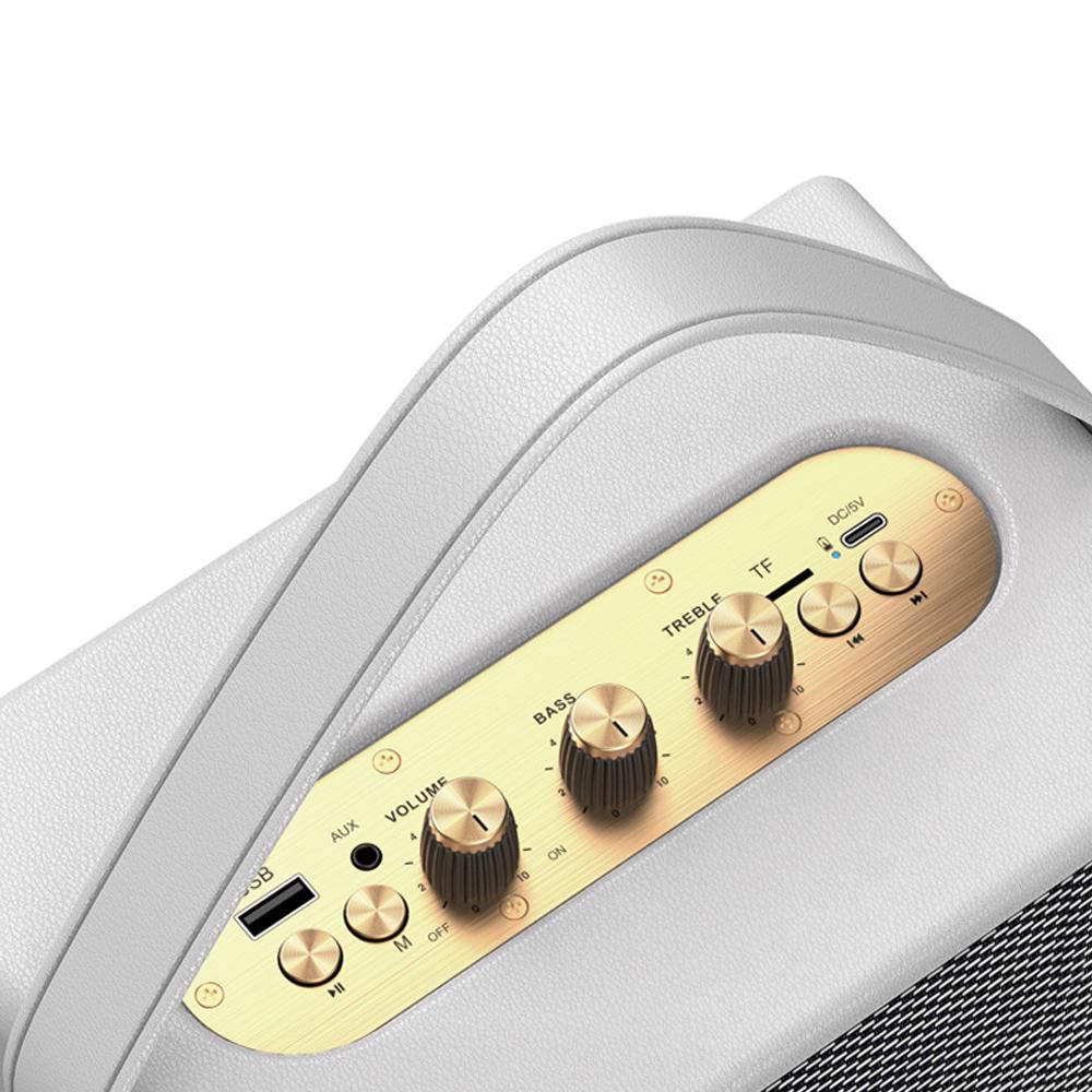 MK-321 Portable Bluetooth Speaker 20W Bass Soundbox With Strap USB/TF/FM Outdoor Camping Audio