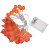 Maple Leaf String Light with Constant Light Flashing Dual Modes Indoor Outdoor Holiday Party Decors(  9.8ft 20LED )