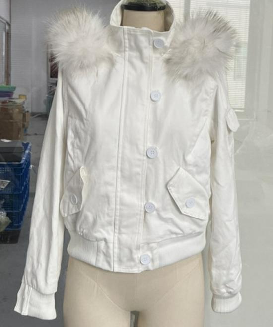 2025 Retro Casual Detachable Fur Collar Jacket: Versatile Autumn/Winter Short Style Large
