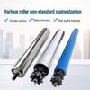 Stainless Steel Unpowered Conveyor Idler Roller with Rubber-Coated Sprocket