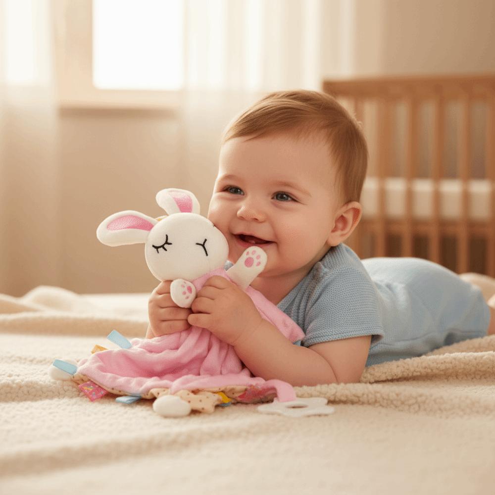 Soft Plush Security Blanket Soothe Appease Comforter Toy Towel Doll Snuggle Blanket  Infant Toys