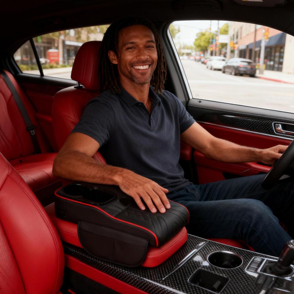 Kryt loketní opěrky středové konzole Víceúčelový organizér Podložka středové konzole do auta Držák na nápoje pro SUV Nákladní vůz Sedan Minivan Dojíždění