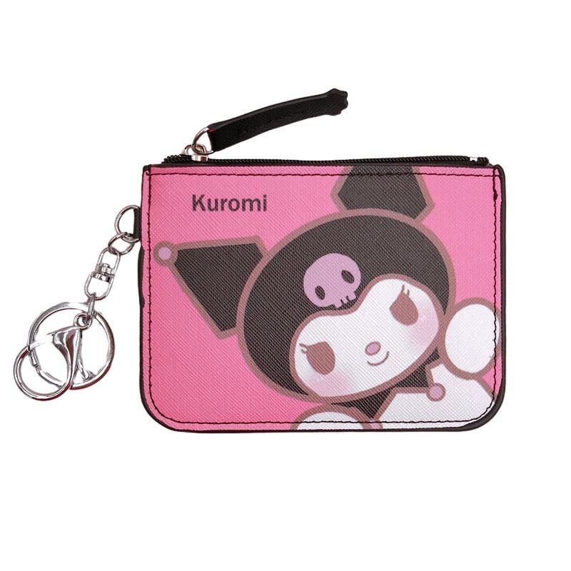 Милый мультяшный маленький белый пес Пудинг Собака Близнецы Длинноухий Кожаный Картхолдер Кошелек для монет Брелок Подвеска В наличии Искусственная кожа Аниме Узор Kuromi