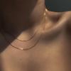 Women Neck Chain Gold Color Choker Necklaces Thin Chain On The Neck Minimalist Pendant Jewelry Chocker Collar For Girl