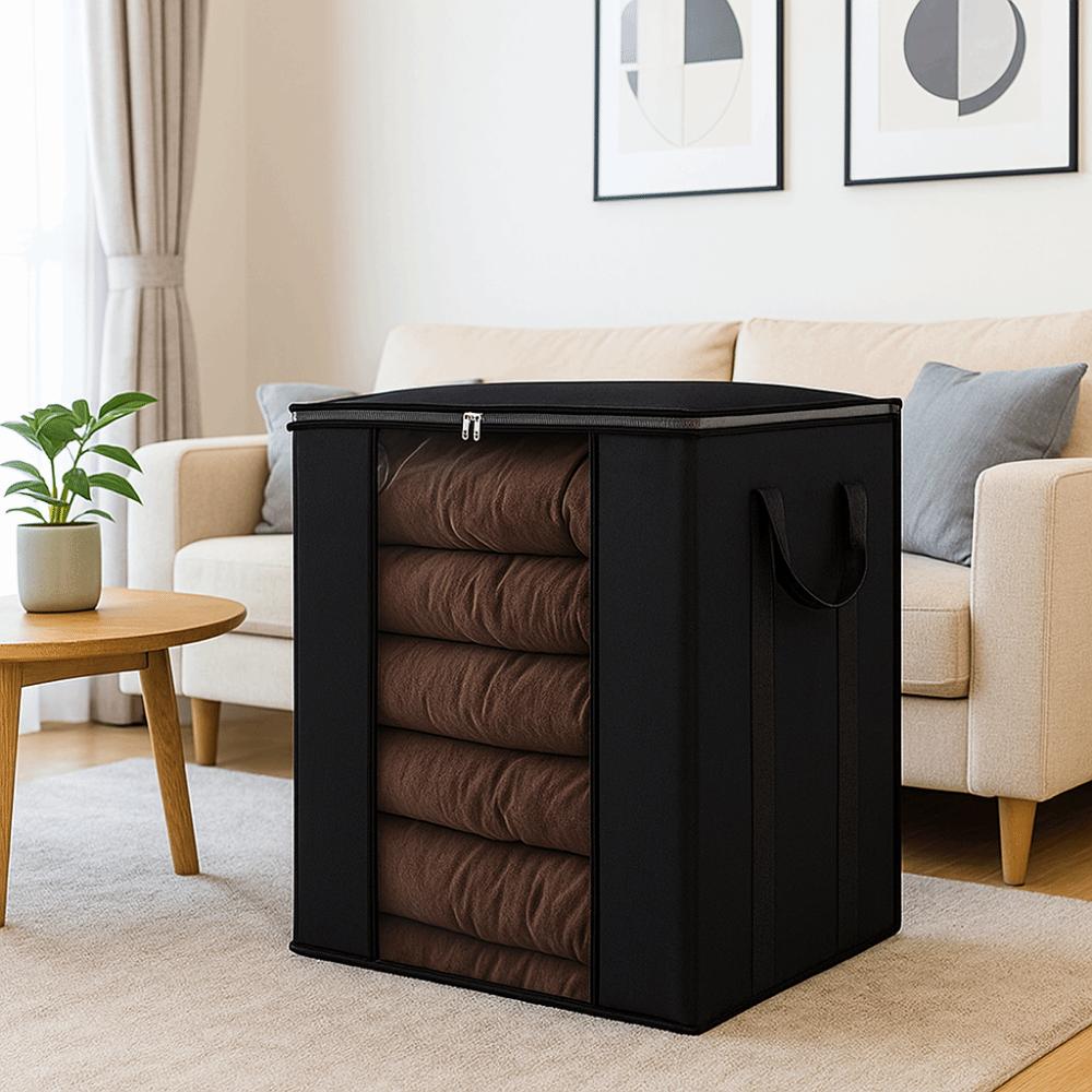 Extra Large Quilt Clothes Storage Bag Breathable Pillow Comforter Storage Bag  Bedroom